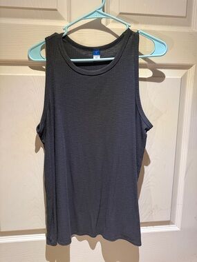 Old Navy Charcoal Ribbed Tank Top